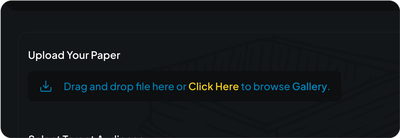 Upload Your Paper